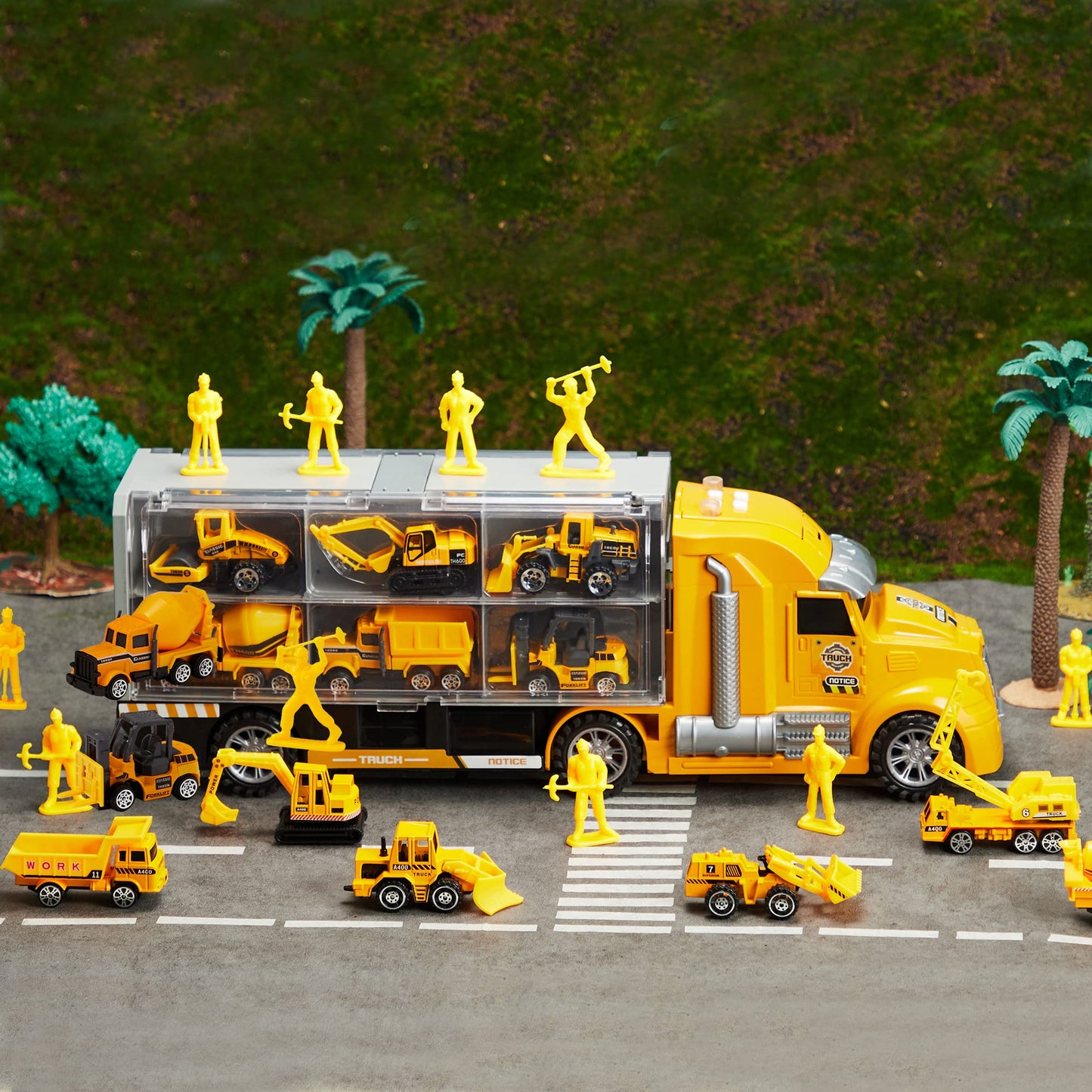 JOYIN 25-in-1 Construction Truck Toy Set