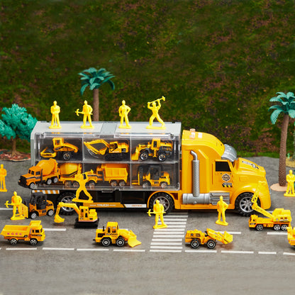 JOYIN 25-in-1 Construction Truck Toy Set