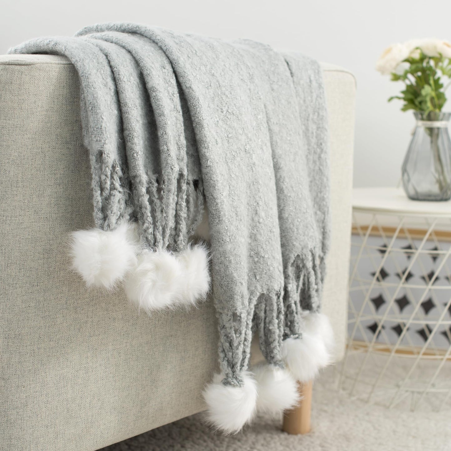 Soft Knitted Throw Blanket for Couch and Bed