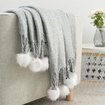 Soft Knitted Throw Blanket for Couch and Bed