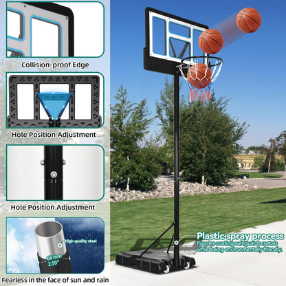 YITAHOME 10FT Adjustable Portable Basketball Hoop