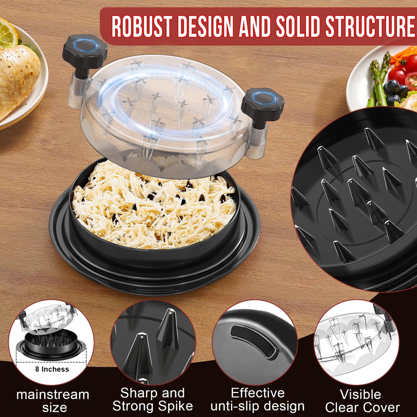 Chicken Shredder Tool by SoulLife - Easy Clean