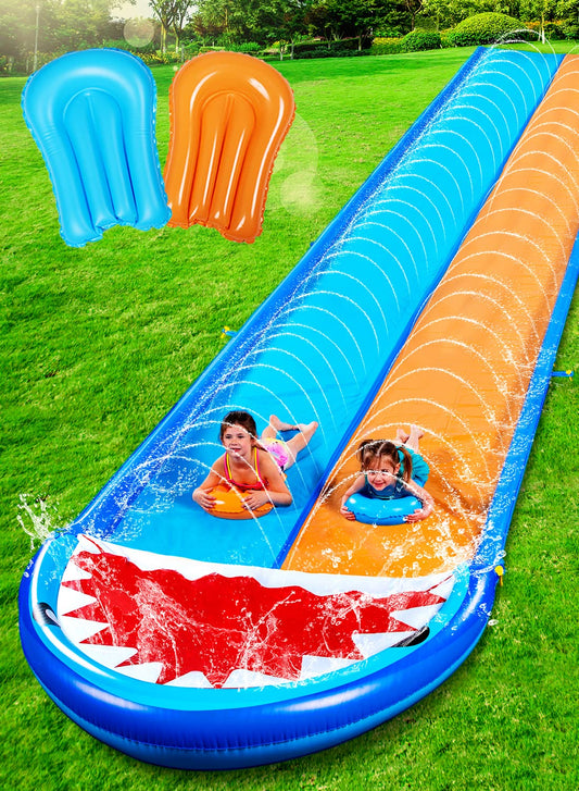 22.5ft Water Slide with Inflatable Boards