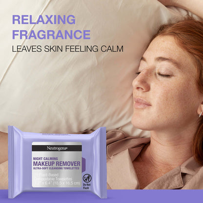 Neutrogena Night Calming Cleansing Towelettes, 25 ct