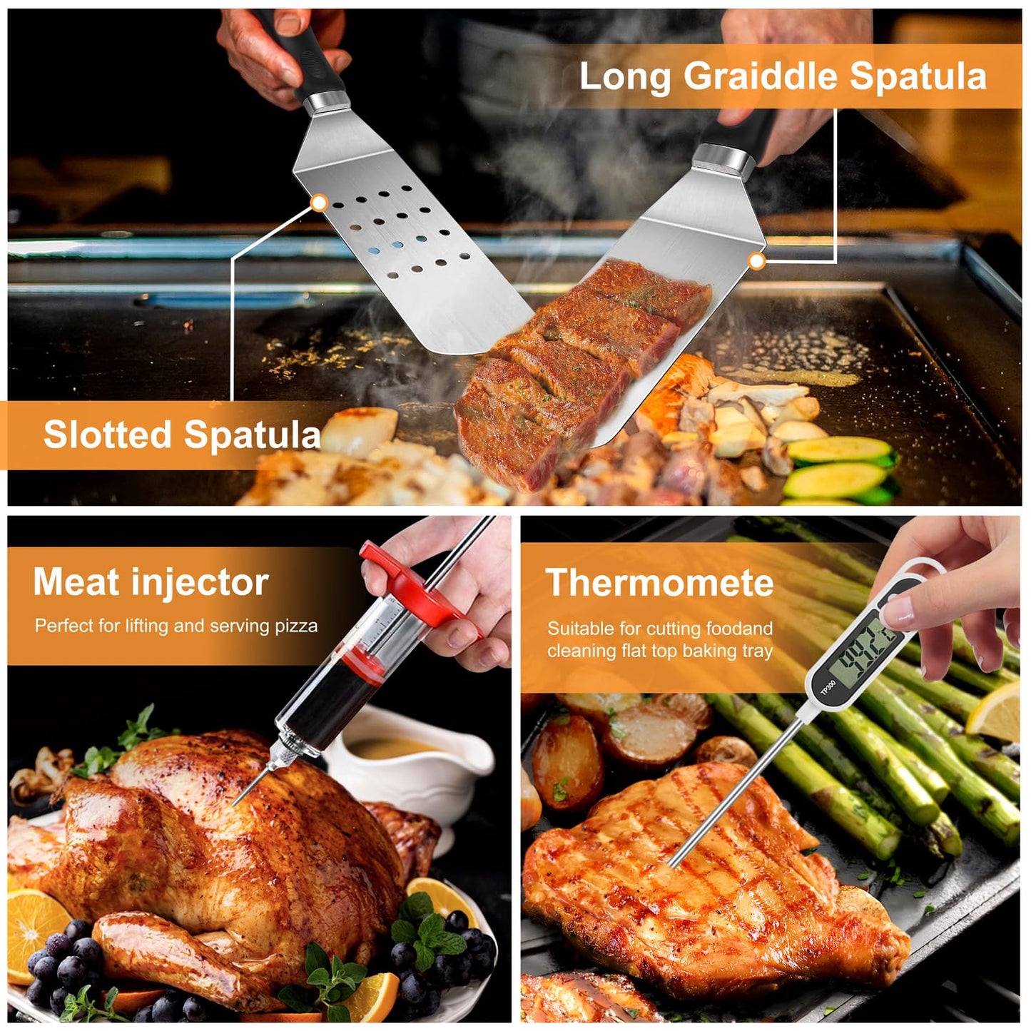 30pcs Griddle Accessories Kit for BBQ Cooking