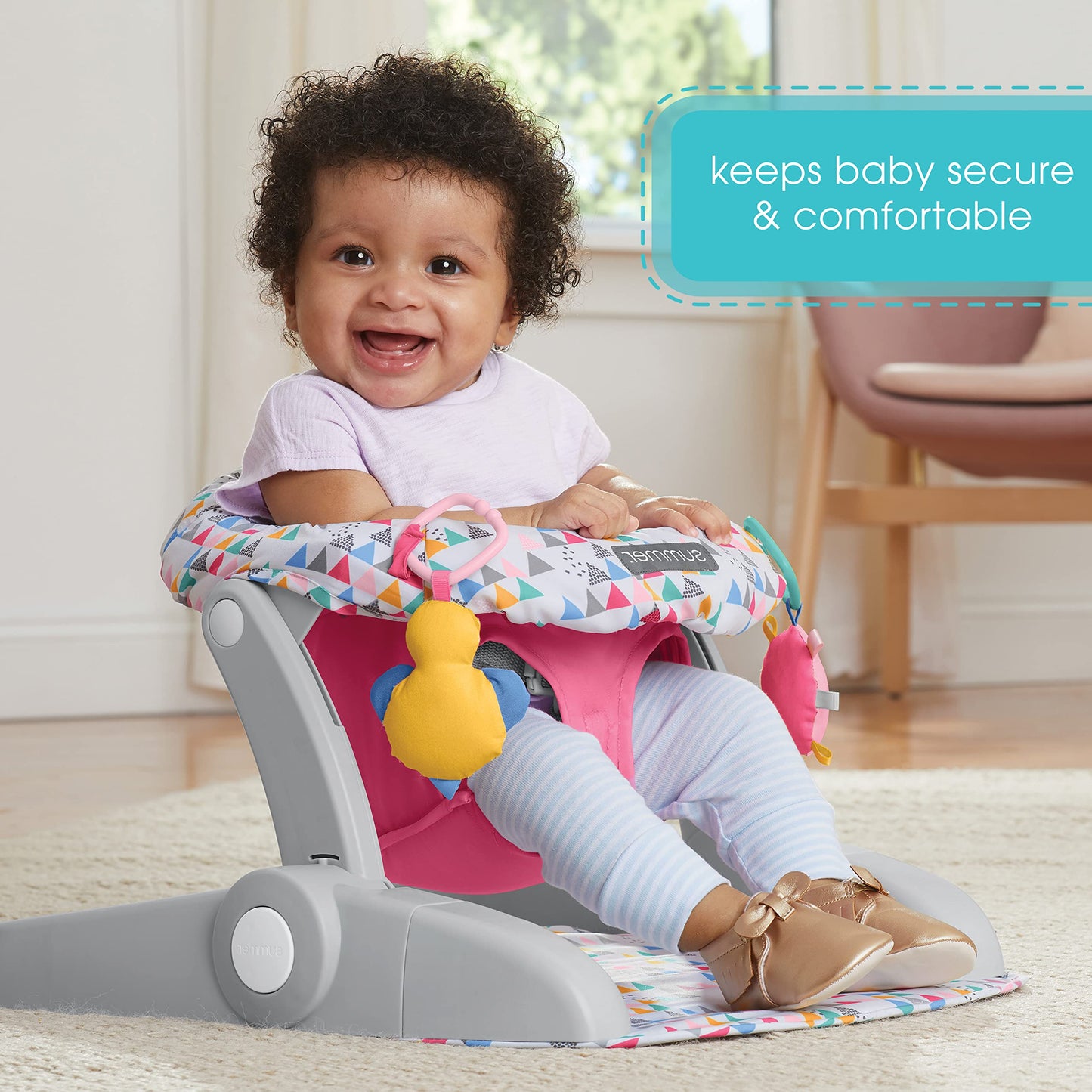 Ingenuity Adjustable Baby Floor Seat with Toys