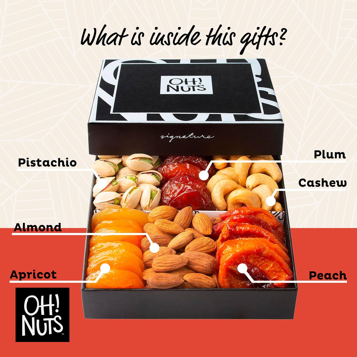 Oh! Nuts Dried Fruits and Nuts Gift Basket