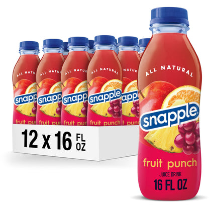 Snapple Fruit Punch Juice Drink, 12-Pack