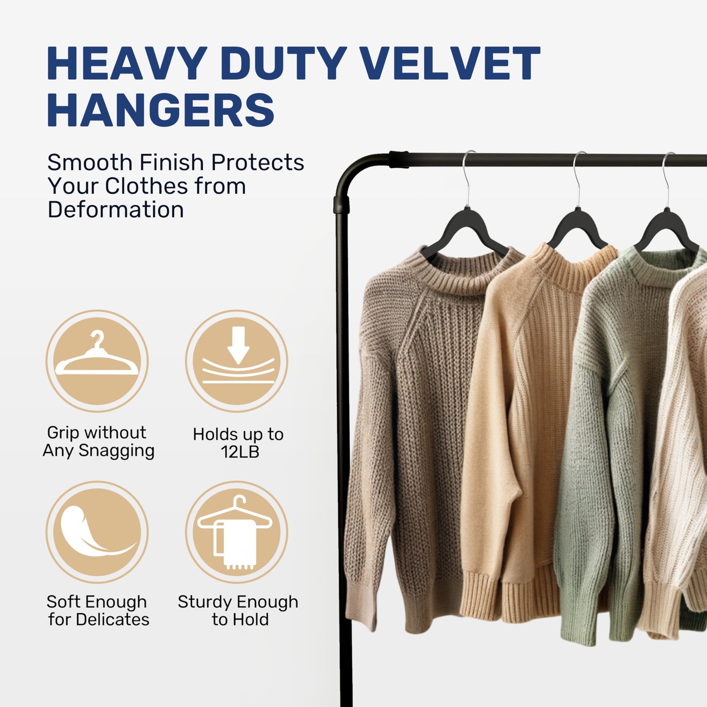 60 Pack Non-Slip Velvet Suit Hangers