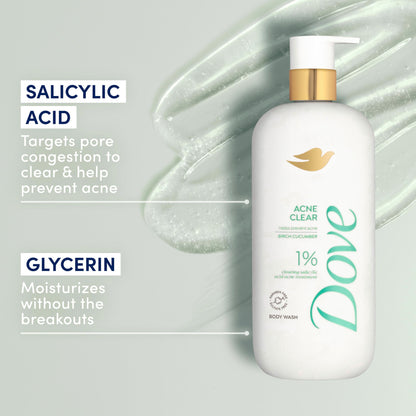 Dove Body Wash with Salicylic Acid 18.5 oz