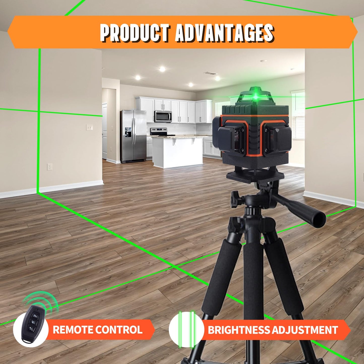 16 Lines 360° Green Laser Level Tool