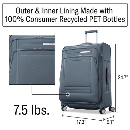 25" Samsonite Lightweight Softside Spinner Luggage