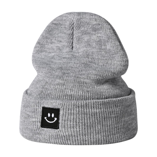 Baby Beanie Knit Ski Hat,Toddler Winter Beanies,Warm Knit Hat for Girls Boys Children 6-36 Months Gray