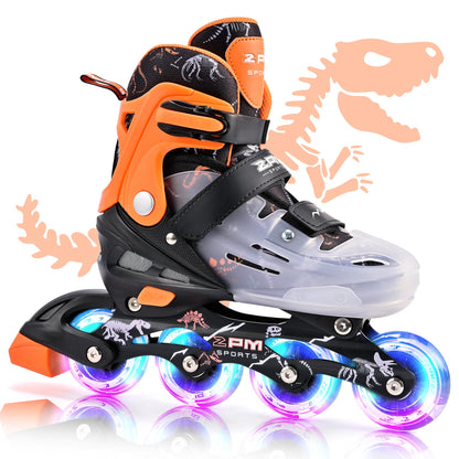 2PM SPORTS Adjustable Inline Skates with Light Up Wheels