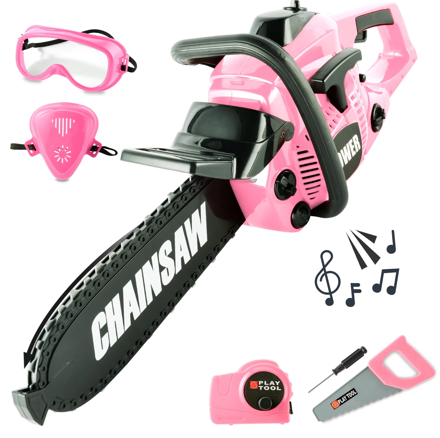 Kids Electric Chainsaw Toy for Pretend Play