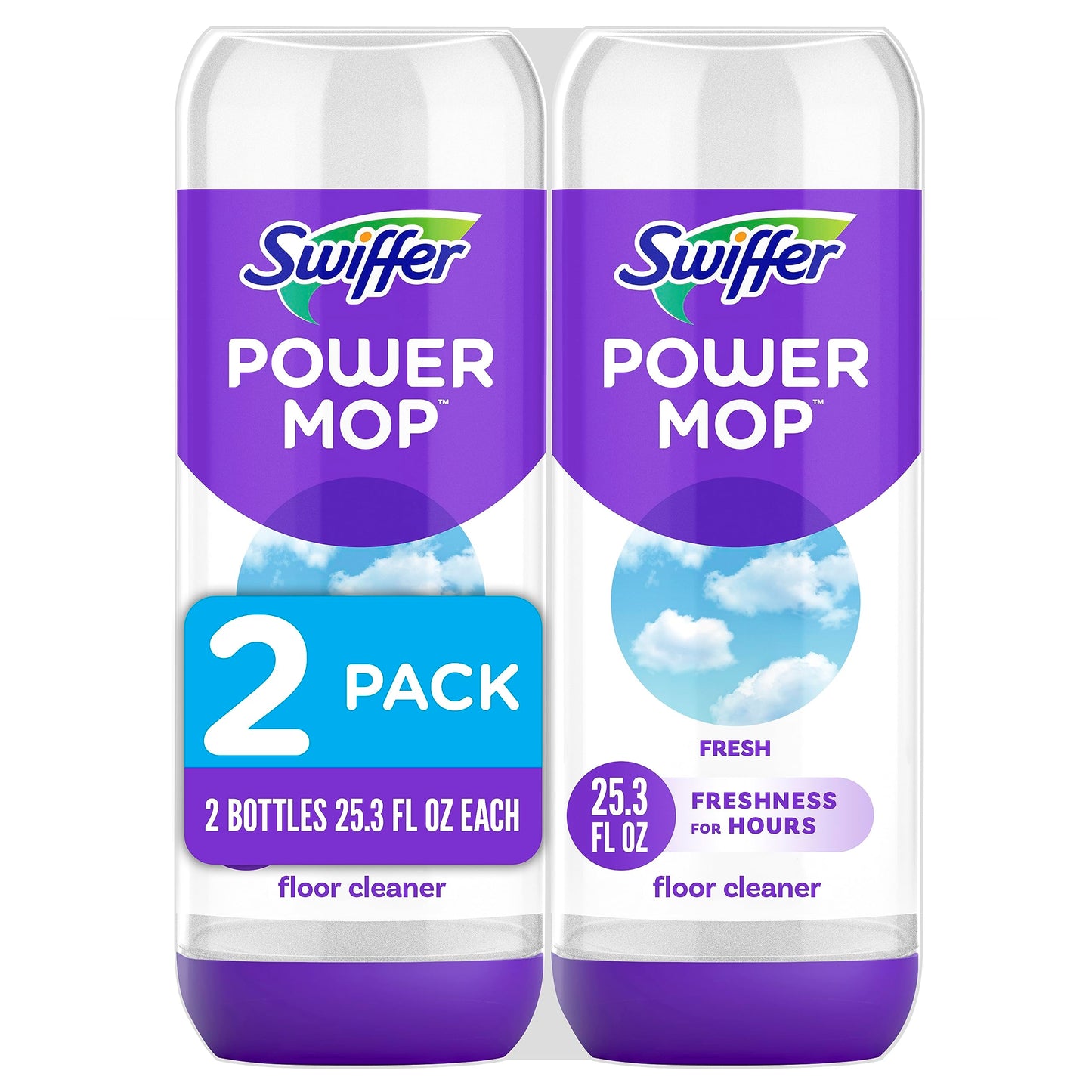 2 Pack Swiffer PowerMop Floor Cleaning Solution
