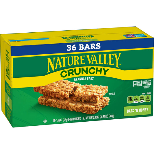 36 Pack Nature Valley Crunchy Granola Bars
