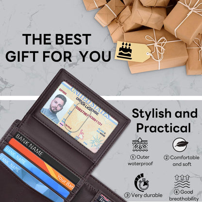 Slim RFID Bifold Wallet for Men - Travelambo