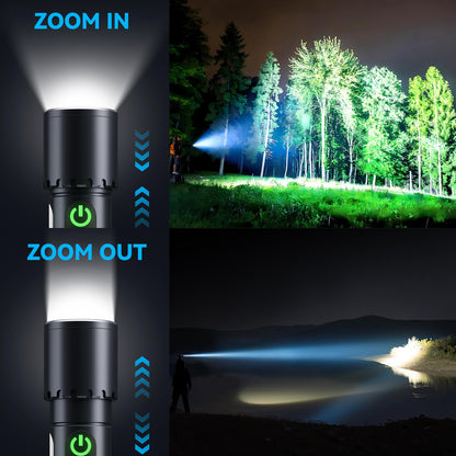 90000Lux ADDplus Rechargeable Magnetic Flashlight