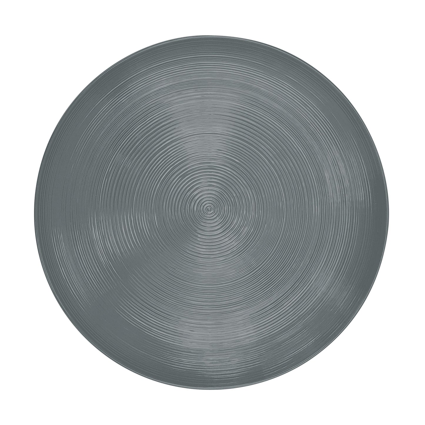 Zak Designs Melamine Dinnerware Set, 12-Piece, Service for 4, American Conventional (Grey)