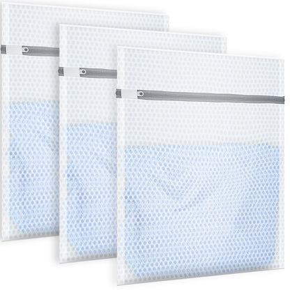 Honeycomb Mesh Laundry Bags for Delicates - 3 Pack