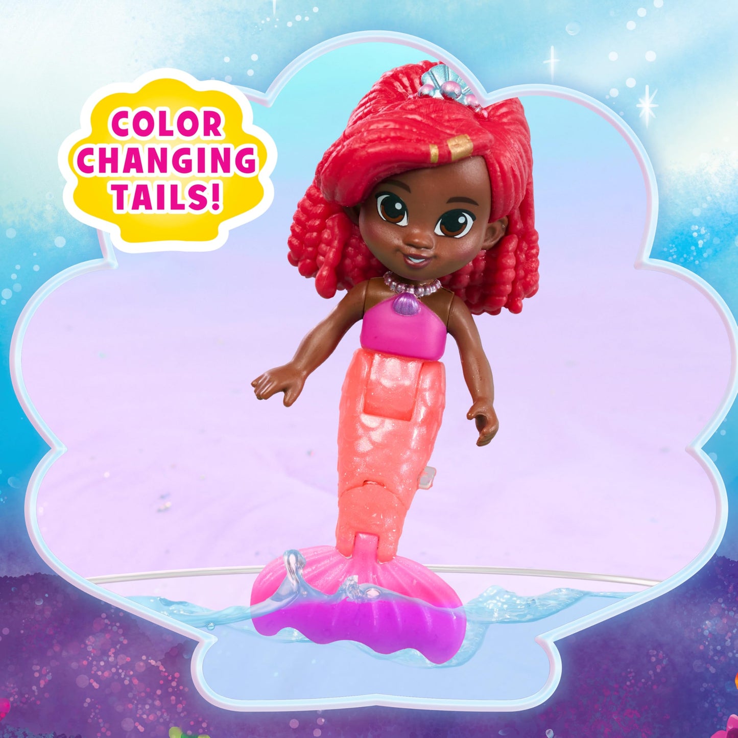 Ariel 6-Piece Color-Change Mermaid Figure Set