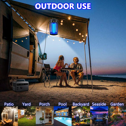 Outdoor Mosquito Zapper with LED Light