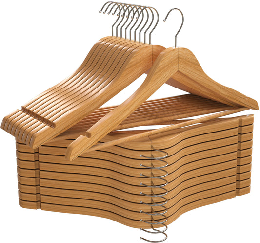 20 Pack Utopia Home Wooden Coat Hangers