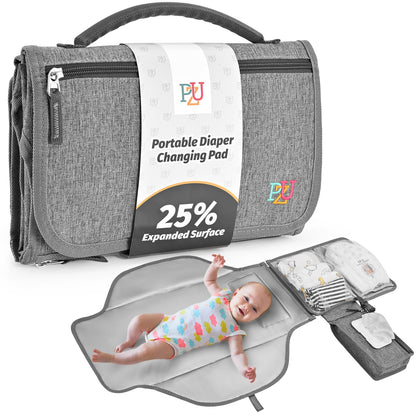 Portable Diaper Changing Pad with Wipes Pocket