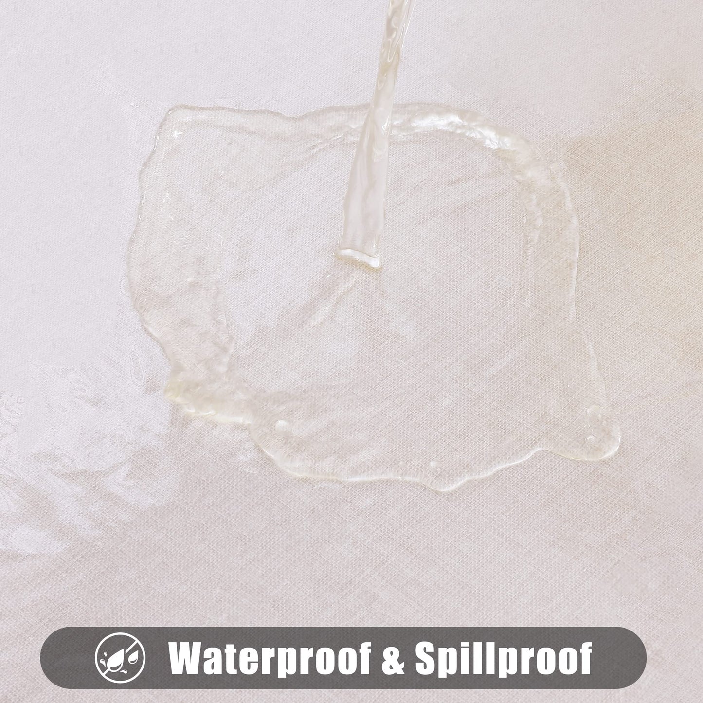smiry Clear Plastic Table Cloth 60x84 Inch, Waterproof Vinyl Rectangle Tablecloth Protector, Oil Spill Proof Wipeable Transparent Tablecloths Cover for Dining, Picnic, Camping, Outdoor