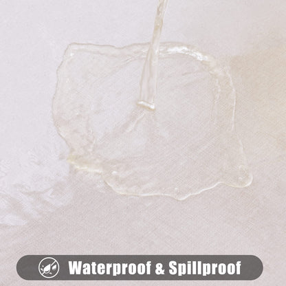 smiry Clear Plastic Table Cloth 60x84 Inch, Waterproof Vinyl Rectangle Tablecloth Protector, Oil Spill Proof Wipeable Transparent Tablecloths Cover for Dining, Picnic, Camping, Outdoor