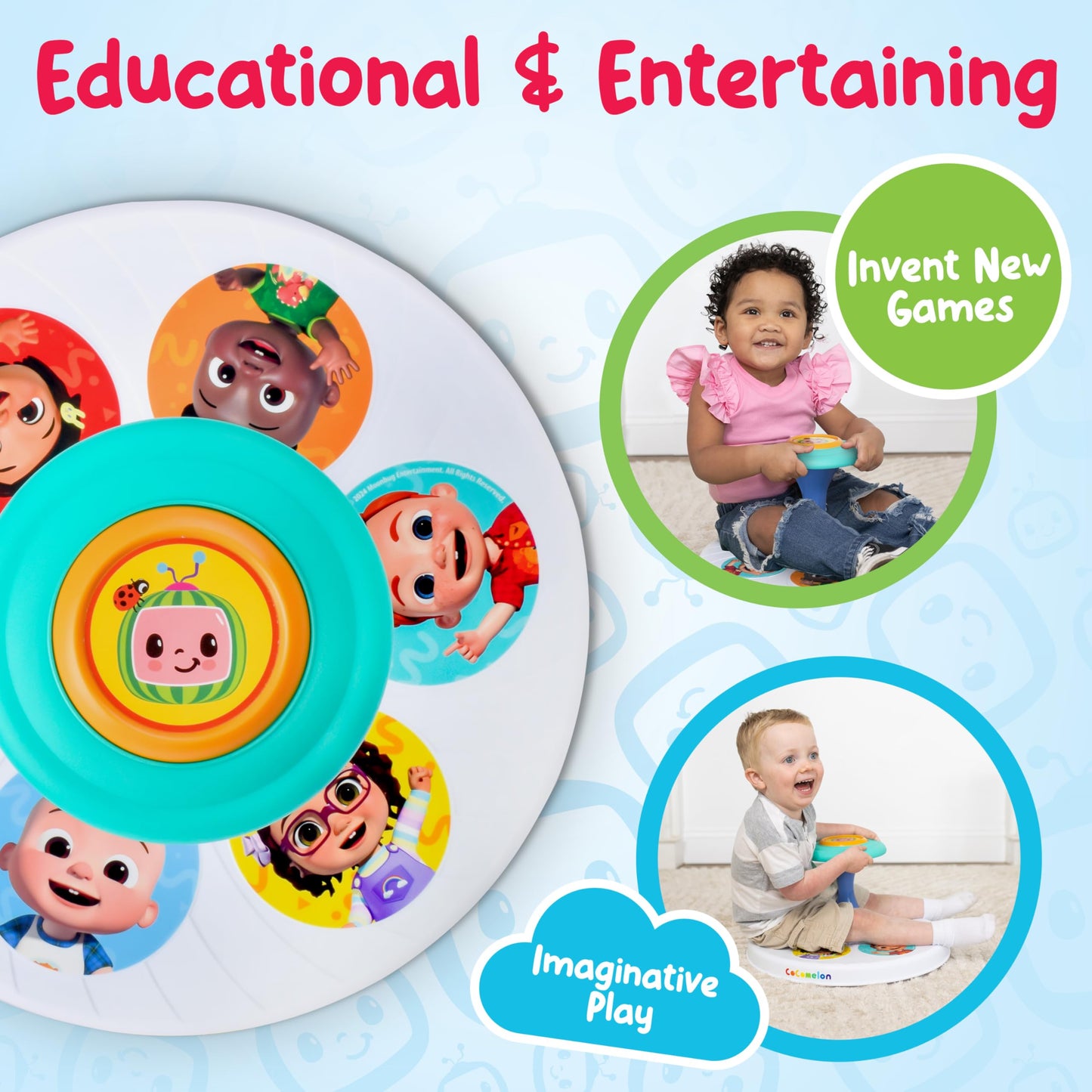 CoComelon Twist-N-Twirl Spinning Activity Toy