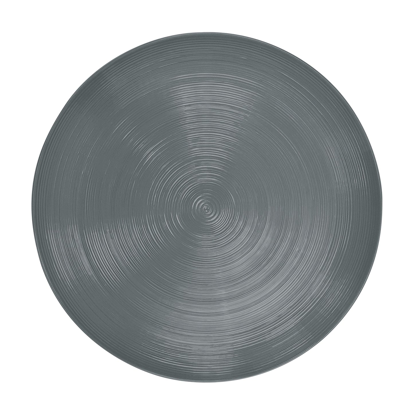 Zak Designs Melamine Dinnerware Set, 12-Piece, Service for 4, American Conventional (Grey)
