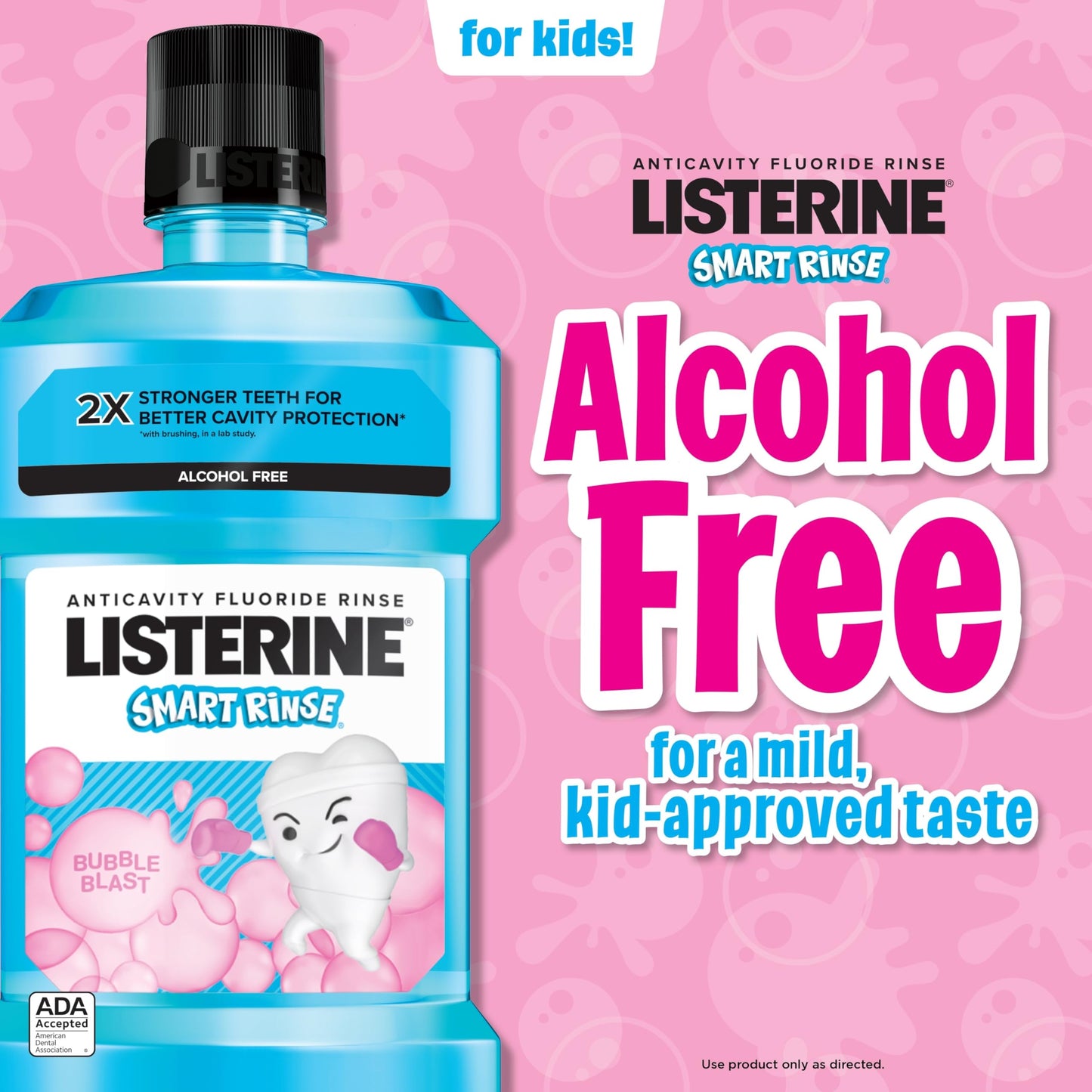 Kids Alcohol-Free Fluoride Mouthwash - Bubblegum, 3 Pack