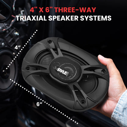Pyle 300W 4" x 6" Car Speakers (Pair)