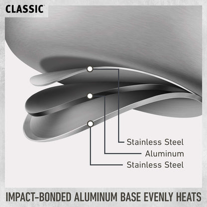 Calphalon 10-Piece Stainless Steel Cookware Set
