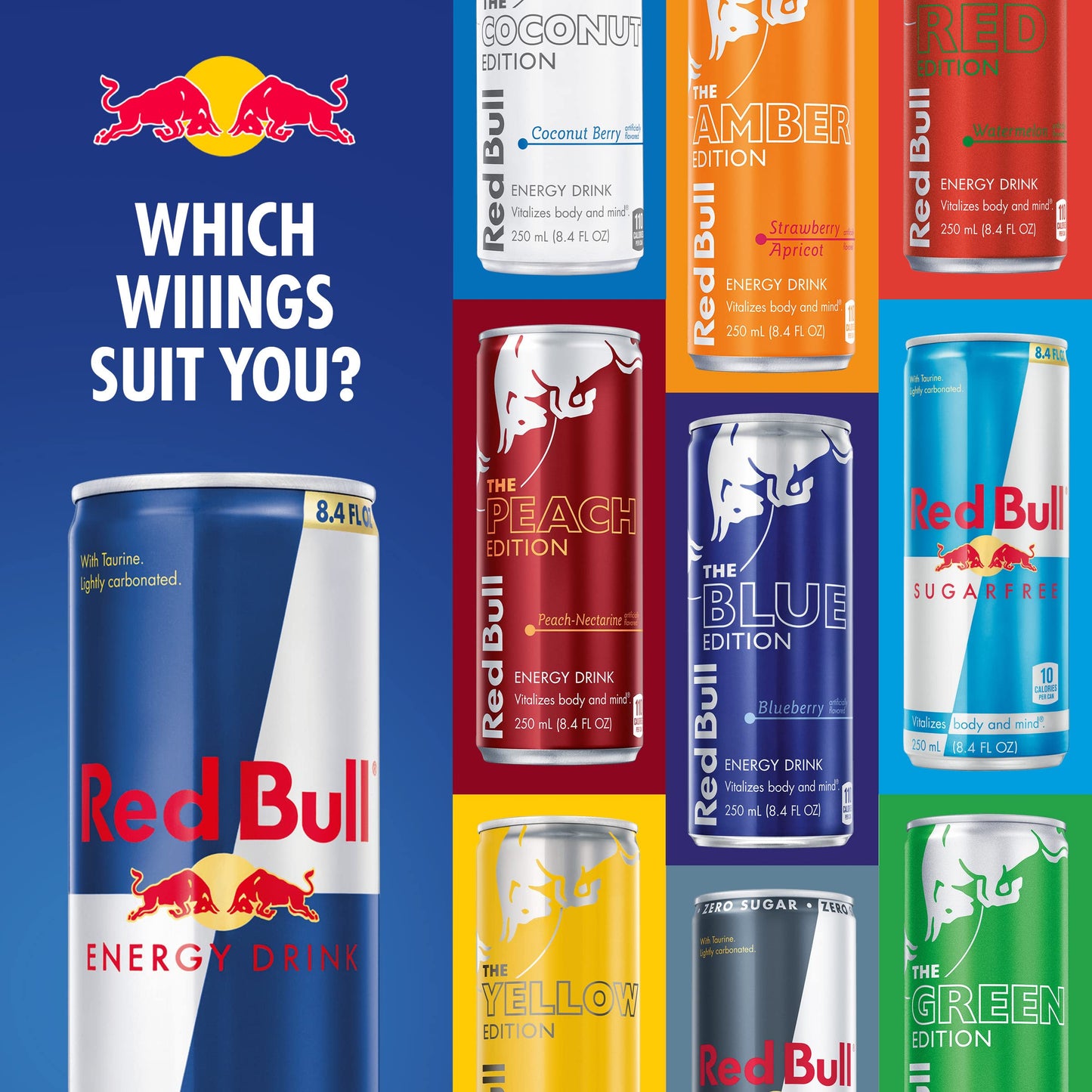 Red Bull Sugar Free Energy Drink, 4 Pack