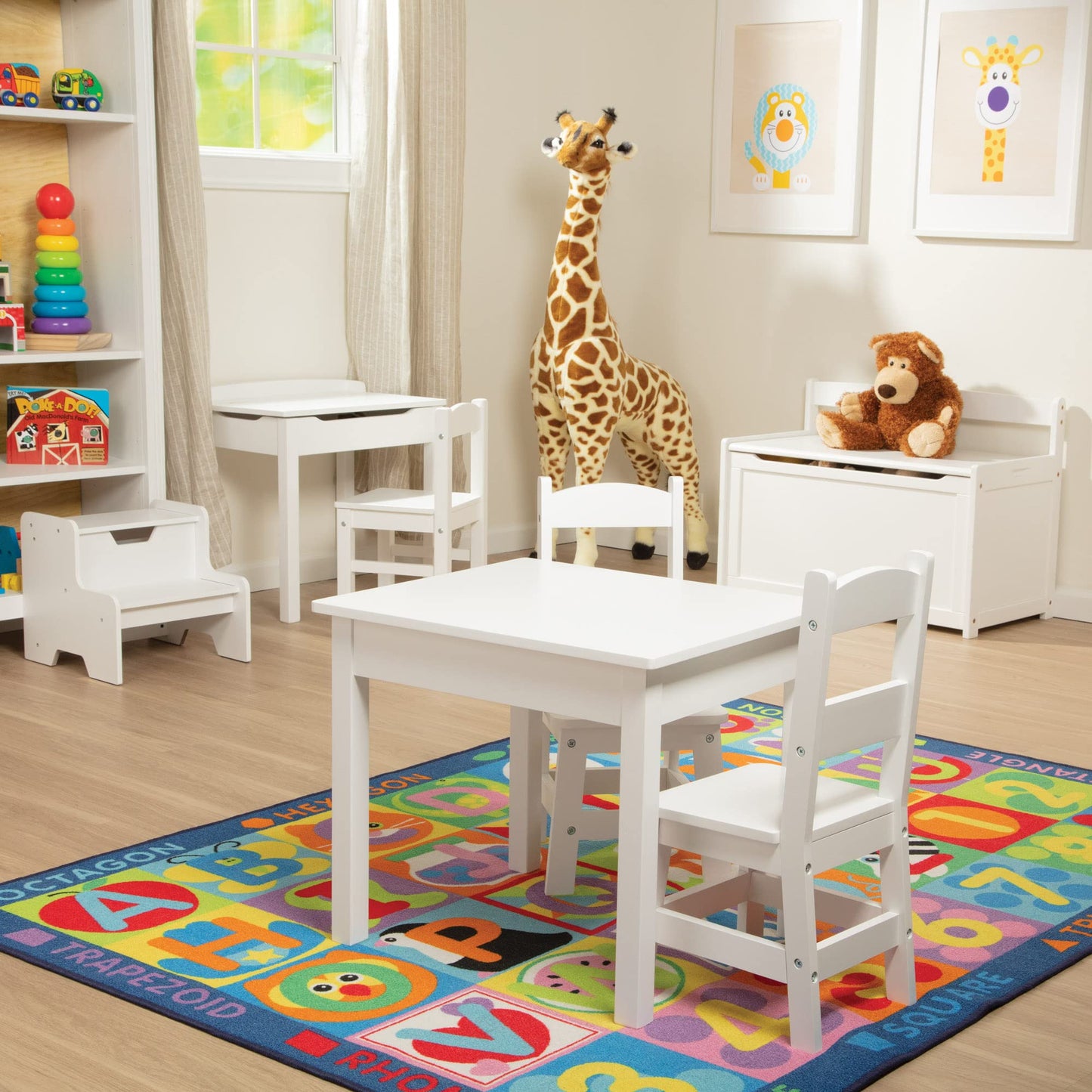 Melissa & Doug Wooden Table and Chairs Set