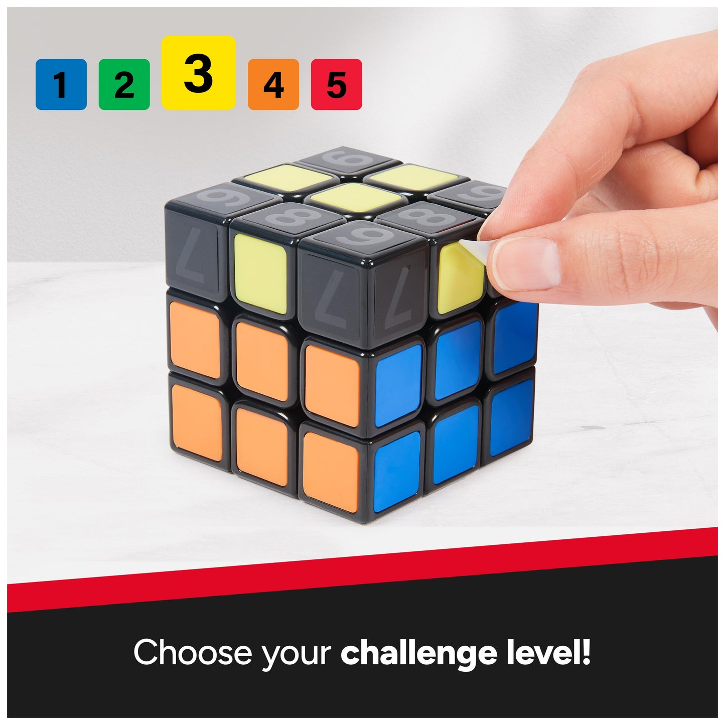 Rubik's Cube Coach with Stickers & Guide