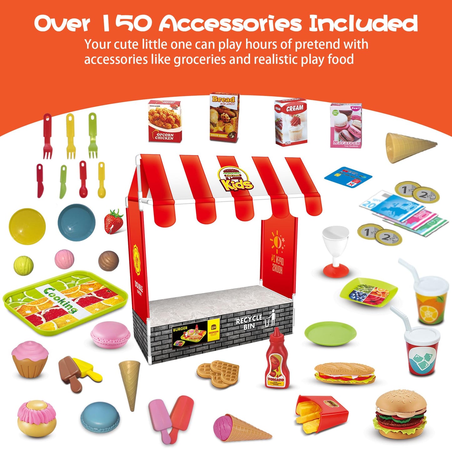 150PCS Princess Tea Party Set for Kids