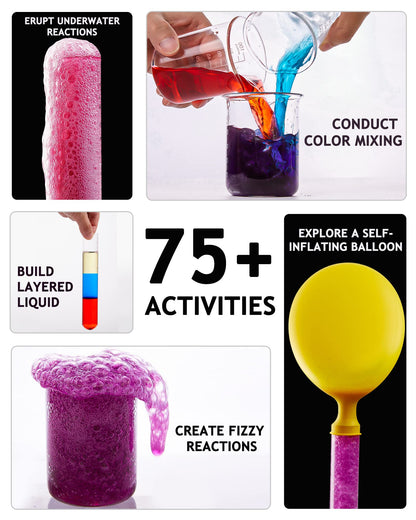 75+ Chemistry Experiments Science Kit for Kids