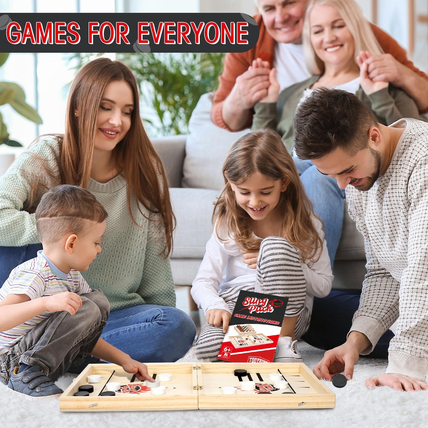 4 in 1 Foldable Slingshot Game Set