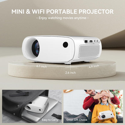 Mini Projector 1080P with Wifi by Ubxxziy