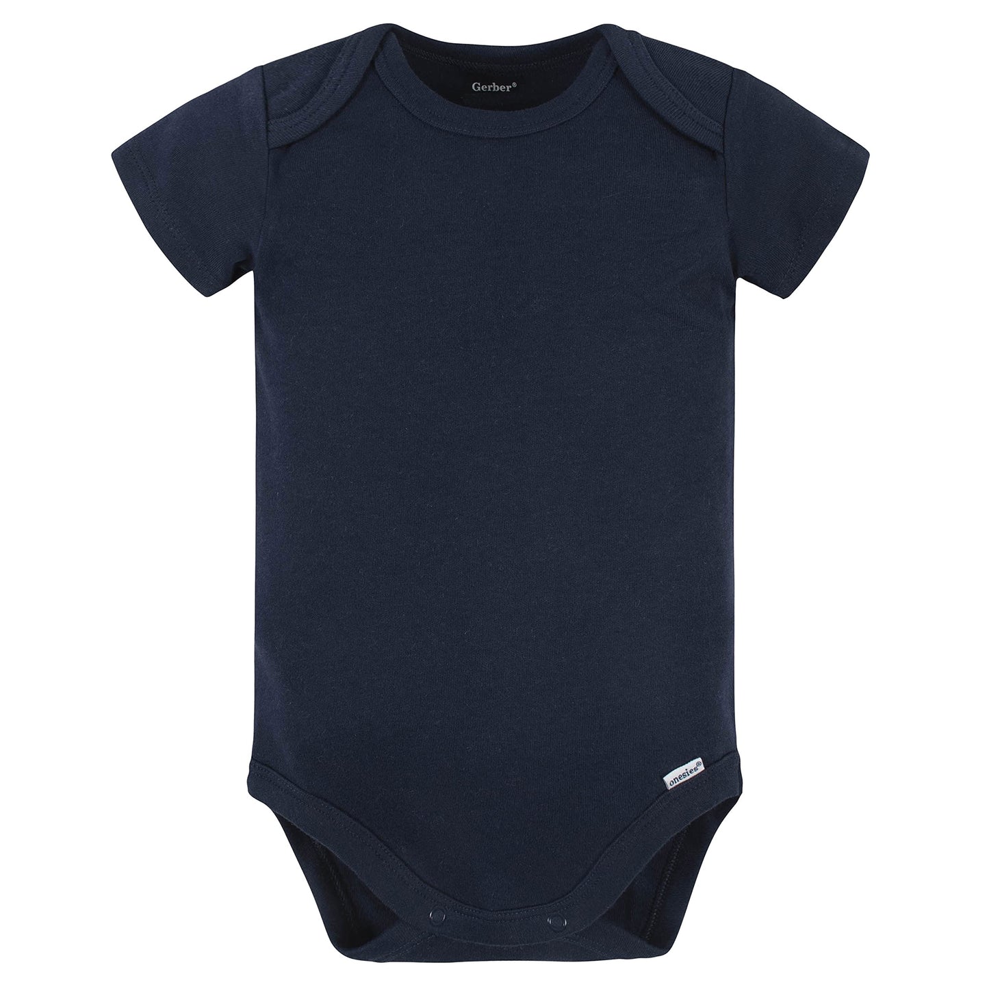 Gerber 5-Pack Baby Onesies, Navy, 0-3 Months