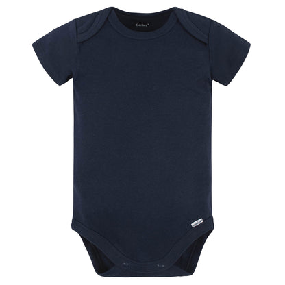 Gerber 5-Pack Baby Onesies, Navy, 0-3 Months