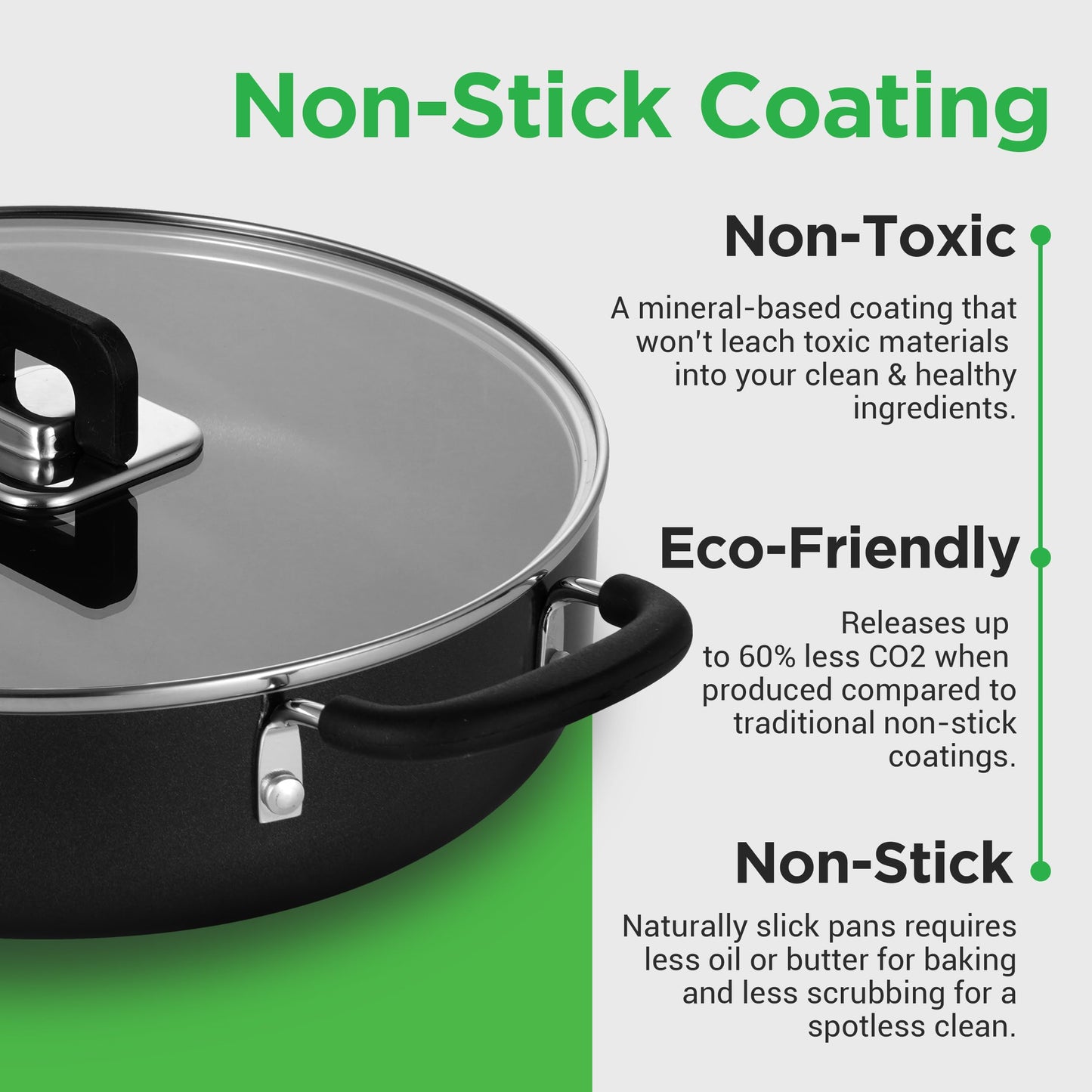 UPDATE: DEAD! NutriChef Kitchenware Cookware, Non-Stick Pans and Pots with foldable Knob, Space Saving, Stackable, Nylon Tools, Induction Base, Black (17-Piece Set), One Size