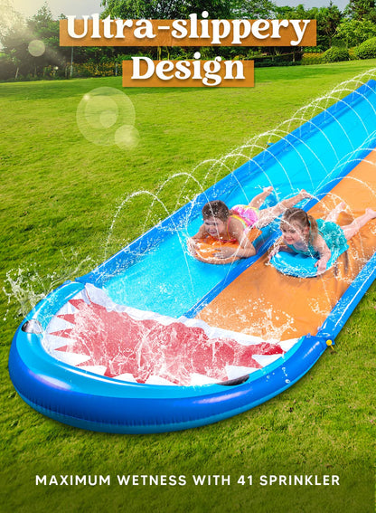 22.5ft Water Slide with Inflatable Boards
