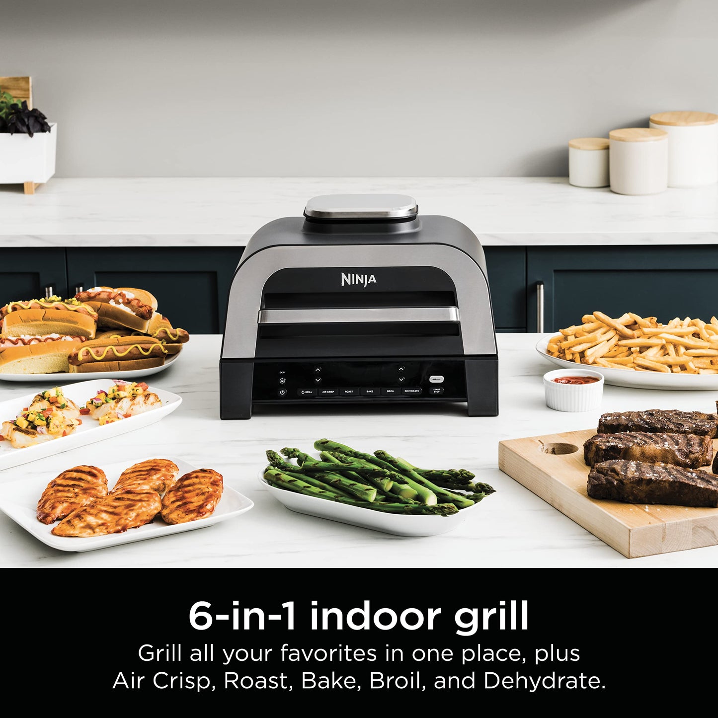 Ninja Smart XL 6-in-1 Indoor Grill & Air Fryer