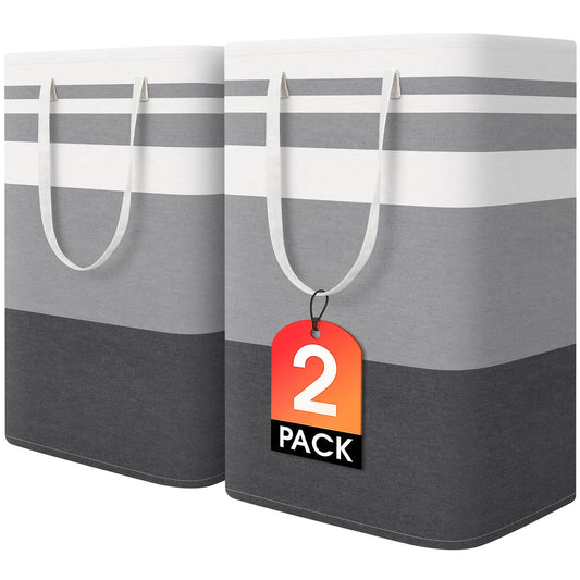 2 Pack Large Waterproof Laundry Basket