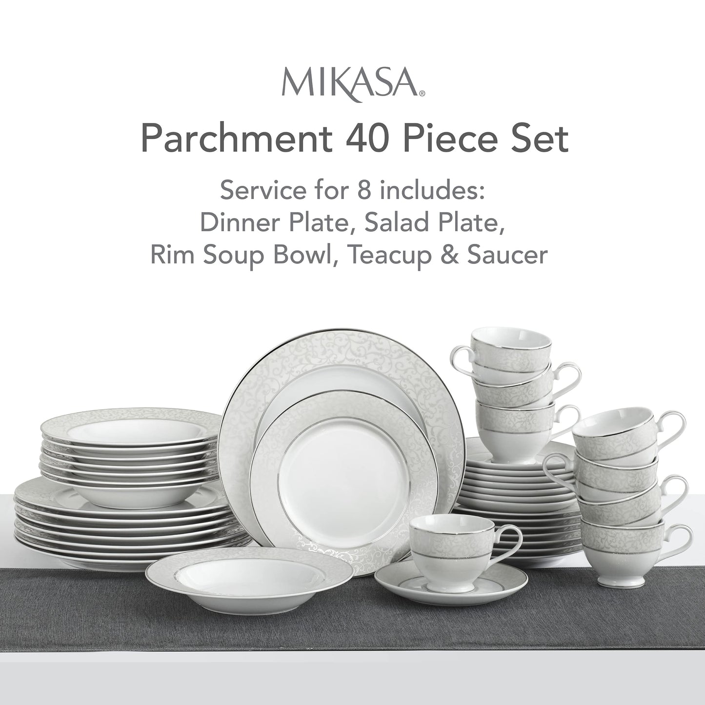 Mikasa 40-Piece Dinnerware Set for 8